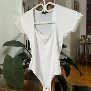 White Short Sleeve Bodysuit